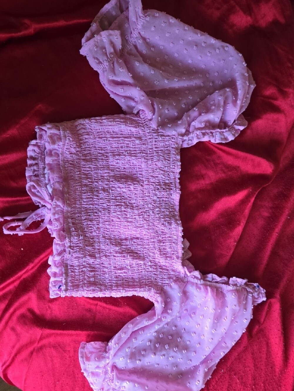Rue21 Light Pink Smocked Ruffle Top - Picture 5 of 5